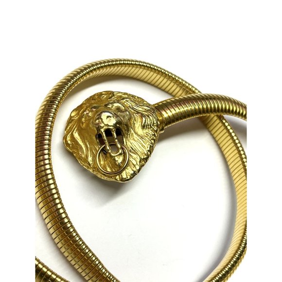 Vintage Lion Door Knocker Gold Belt main image 5